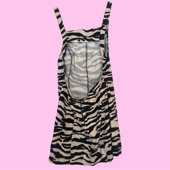 Free People Zebra Print Backless Dress - Picture 3 of 9